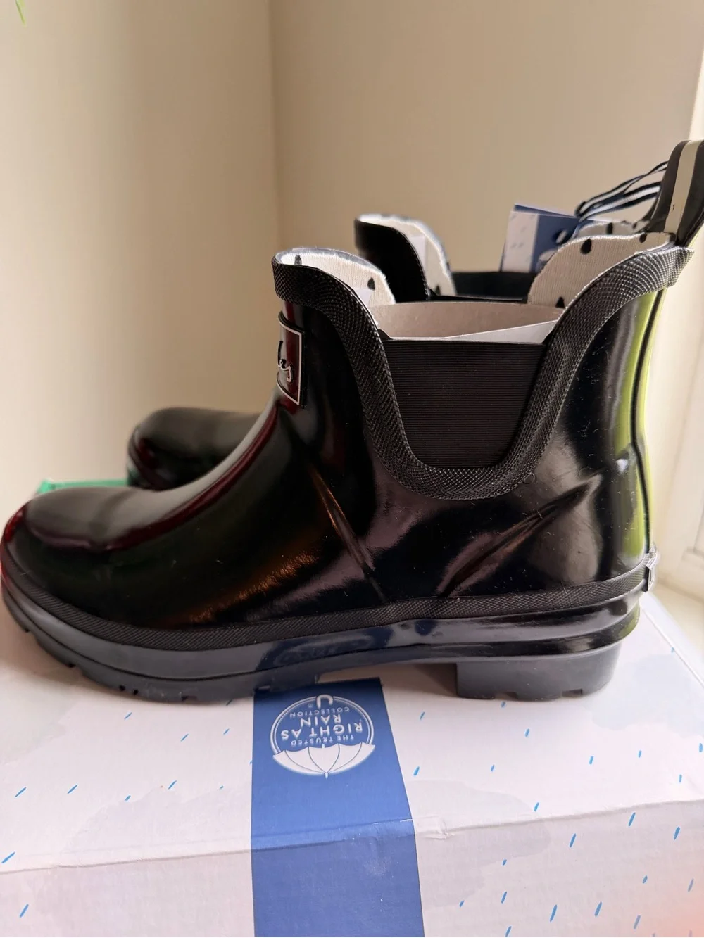 Joules Rosalind Wellibob Gloss Rain Boot Size 9